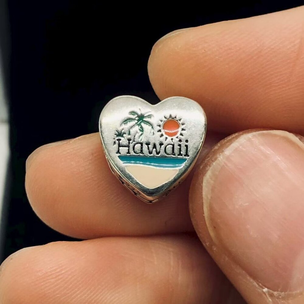 ✨🔥Pandora Hawaii Beach Travel Vacation Heart Charm